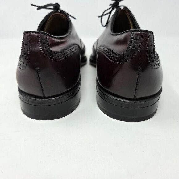 FOOTJOY SHELL CORDOVAN WINGTIP BROGUE MEDALLION TOE MENS SIZE 10 D VINTAGE main image 8